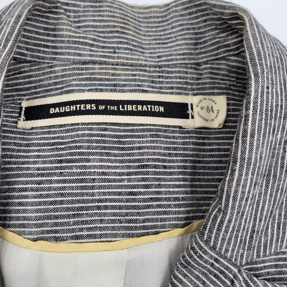 Anthropologie Daughters‎ Of The Liberation Women's Size S Small Linen Blazer - Picture 5 of 10